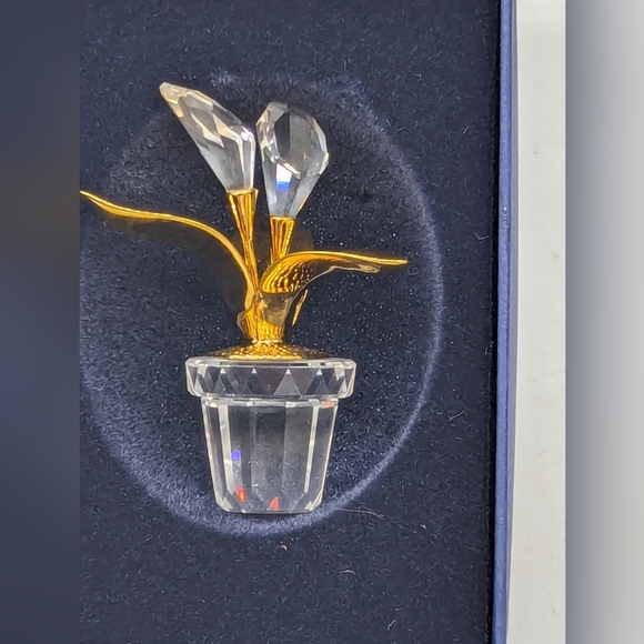 Retired SWAROVSKI CRYSTAL MEMORIES – CALLA LILLIES GOLD 675654 - Picture 6 of 14